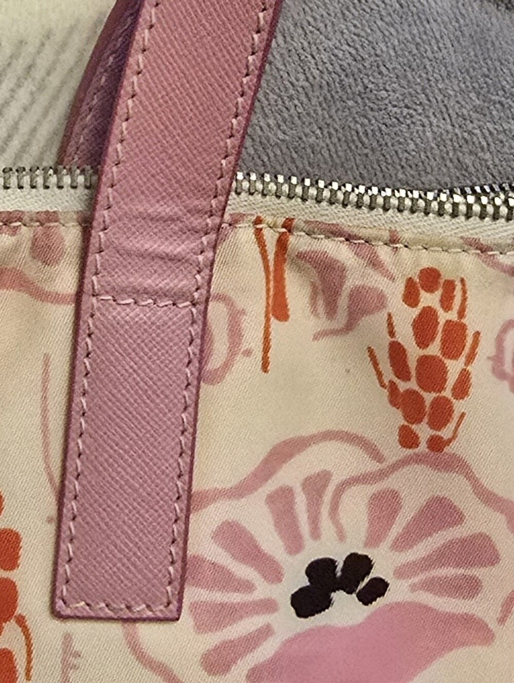 Prada Rosa Floral Tessuto Stampata Tote - Picture 10 of 12